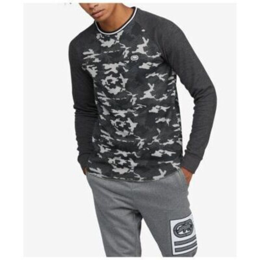Ecko Unltd Men's Multicolor Triple Threat Thermal Sweater M NWT